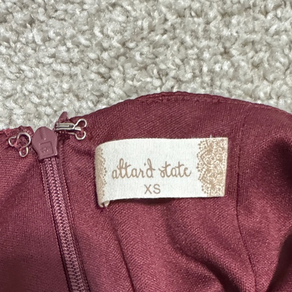 Altar'd State Deep Red Mini Dress - Picture 2 of 2